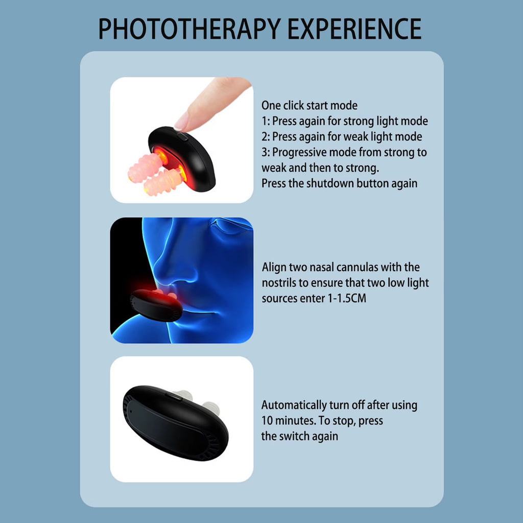 1Pcs/Lot New Hot Smart Infrared Nasal Therapy Device Portable Infrared Intelligent Rhinitis Machine for Rhinifis and Allergy Sym