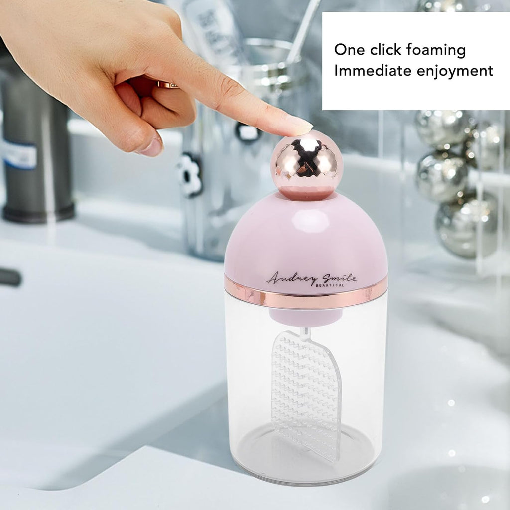 Face Foam Maker, Electric Foam Maker for Face Wash, Face Wash Foamer Rich Foam Maker Deep Skincare Cleaner, Marshmallow Whip Maker, Facial Cleansing Tool for Travel Skin Care