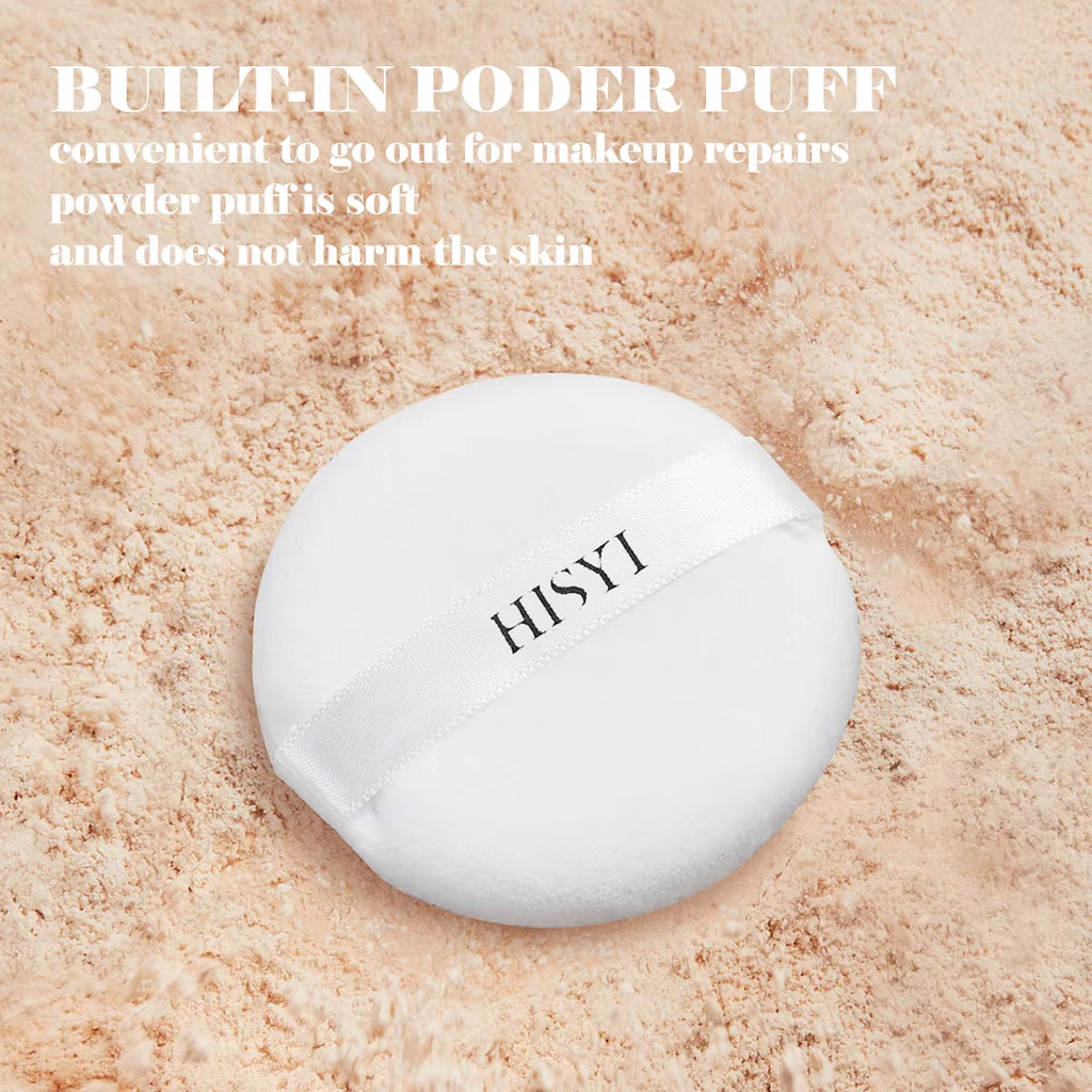 Light, Flawless and Transparent Makeup Setting Powder,Waterproof and Easy to Take Off, Natural Makeup Holding and Setting Powder