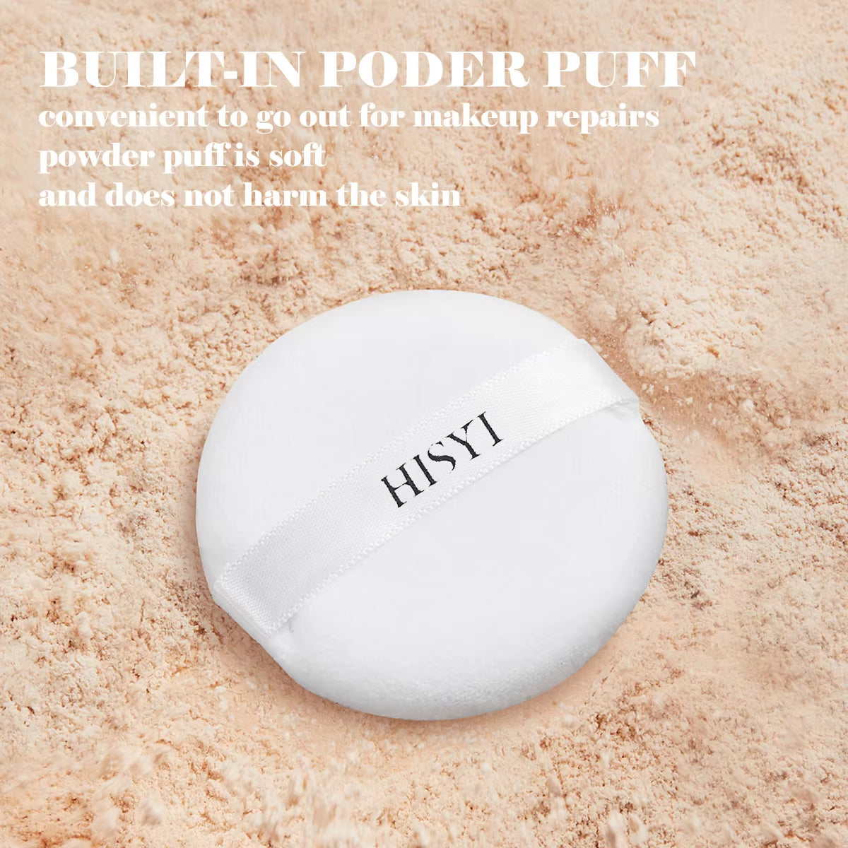Light, Flawless and Transparent Makeup Setting Powder,Waterproof and Easy to Take Off, Natural Makeup Holding and Setting Powder