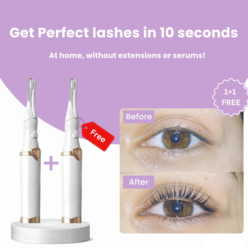 Rechargeable 360 Rotating Portable Eyelash Curler, Electric Heated Eyelashes Curler for Women Makeup Tools