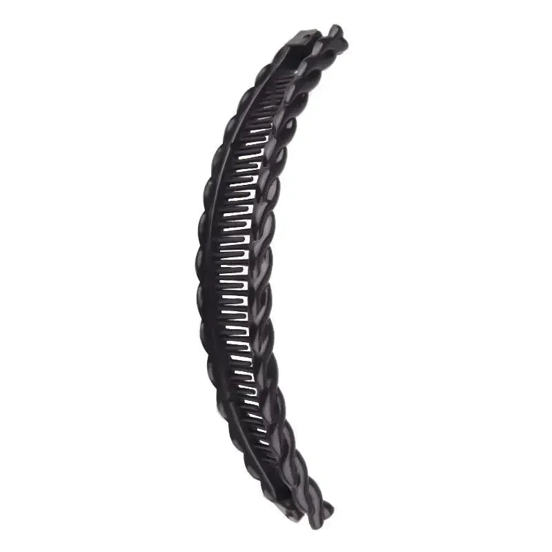 New Solid Color Vintage Banana Hair Clip for Women Girls Wave Comb Hairpin Hair Style Tool Fashion Practical Hair Accessories