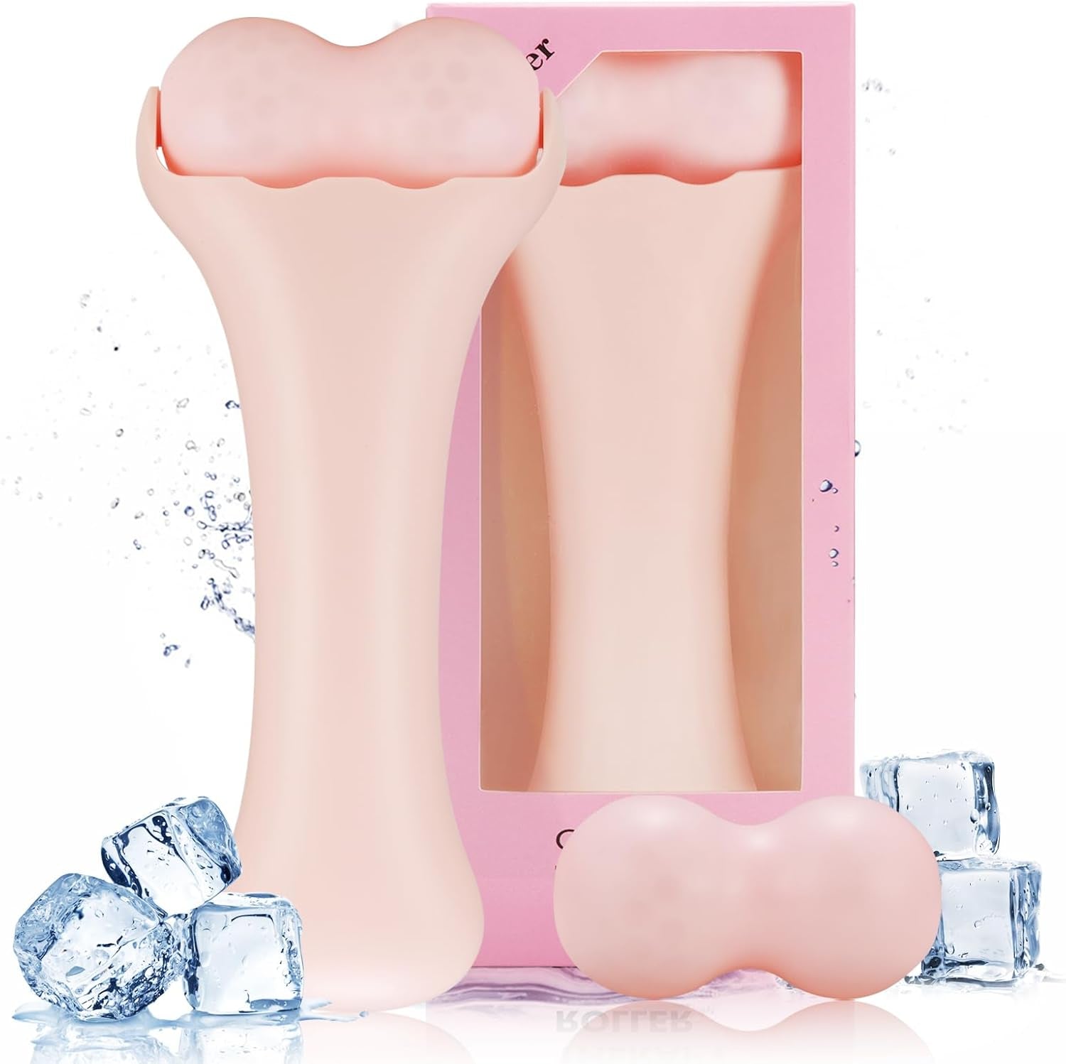 Facials Ice Roller, Ice Roller for Face/Body/Neck, Face Roller Massager for Daily Beauty Skin Care