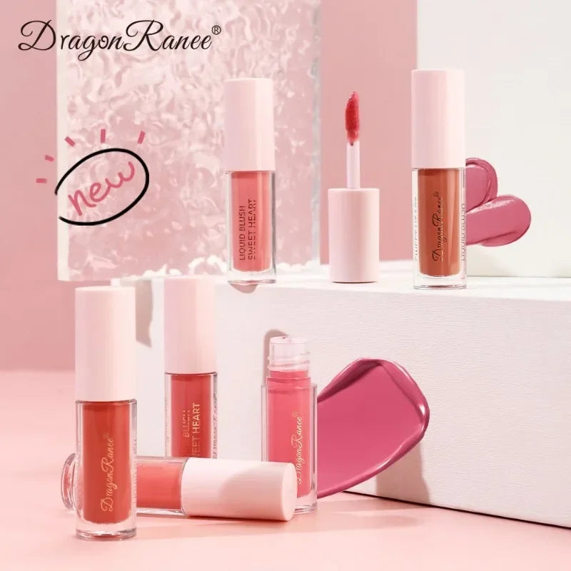 8 Colors Liquid Blush Waterproof Sweatproof Brighten Cheeks Rouge Nude Color Matte Contouring Powder Blusher Liquid Face Makeup