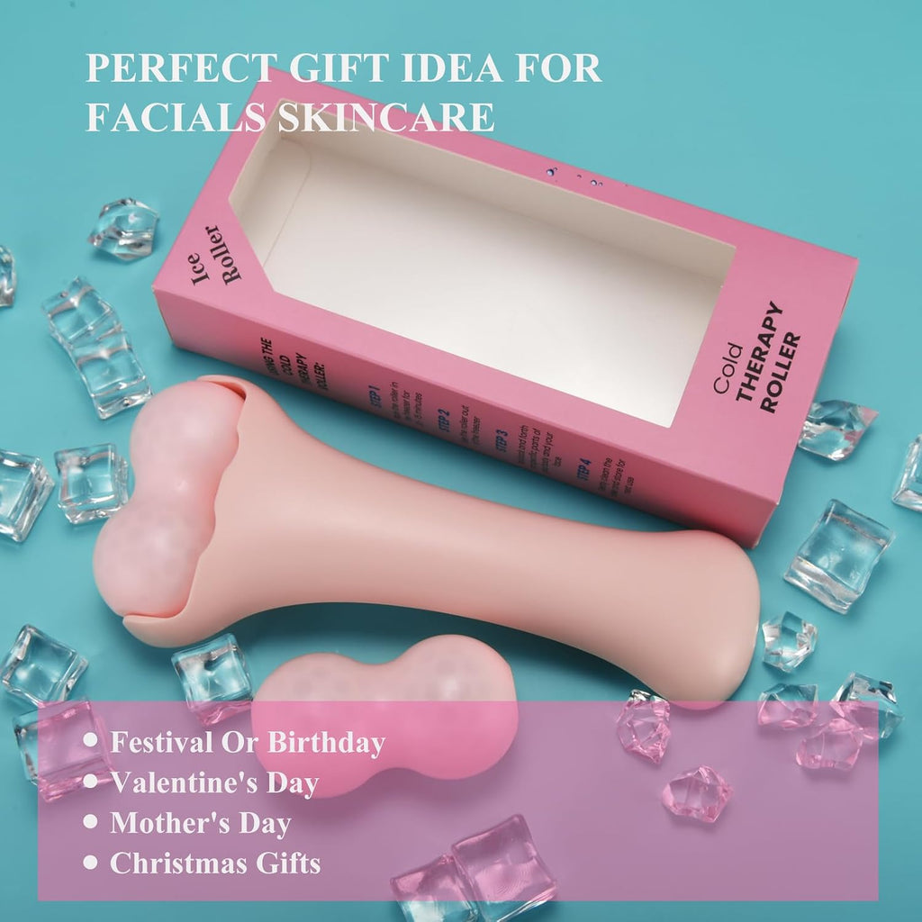 Facials Ice Roller, Ice Roller for Face/Body/Neck, Face Roller Massager for Daily Beauty Skin Care