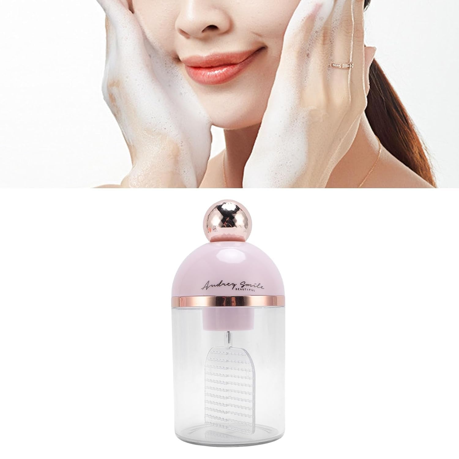 Face Foam Maker, Electric Foam Maker for Face Wash, Face Wash Foamer Rich Foam Maker Deep Skincare Cleaner, Marshmallow Whip Maker, Facial Cleansing Tool for Travel Skin Care