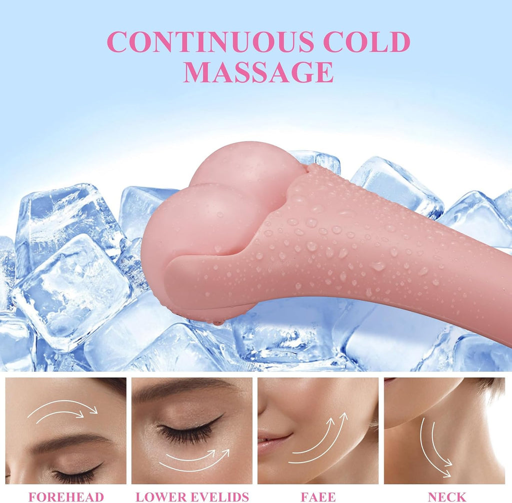 Facials Ice Roller, Ice Roller for Face/Body/Neck, Face Roller Massager for Daily Beauty Skin Care