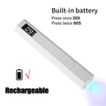 LINMANDA Rechargeable Mini UV LED Nail Lamp Handheld Nail Drying Lamp for Curing All Gel Polish Nail Dryer Machine UV Light